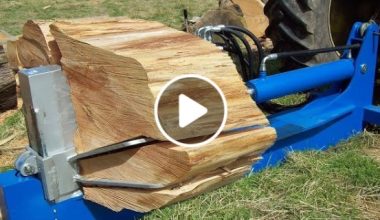 Biggest Wood Cutting Splitter Machines Working