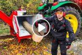 FIREWOOD per hour with High-Powered Wood Chipper