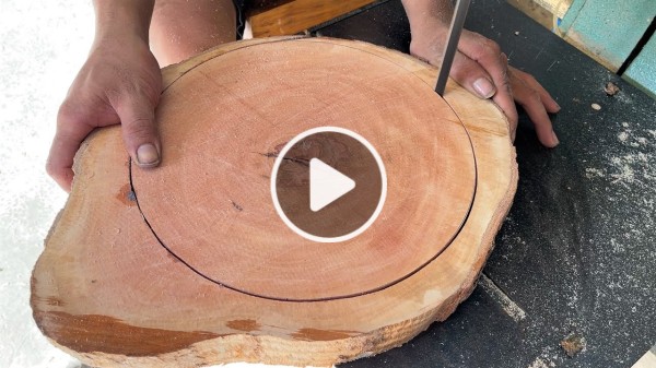 How to Make Four-Wheel Wooden Toy Cars from Wood Slices and Woodworking Ideas