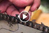 Sharpen a Chainsaw Chain – Tool Tip Making Sawdust? How to hand sharpen a chainsaw chain